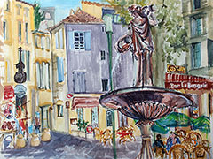Watercolours from France by Canadian Artist and Teacher, Wilma Pinkus